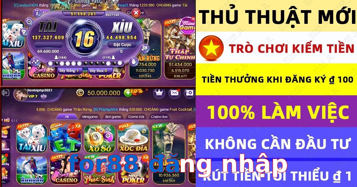 for88 đăng nhập